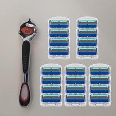 5-Layer Manual Safety Razor Set-Stainless Steel Blades-For Men & Women