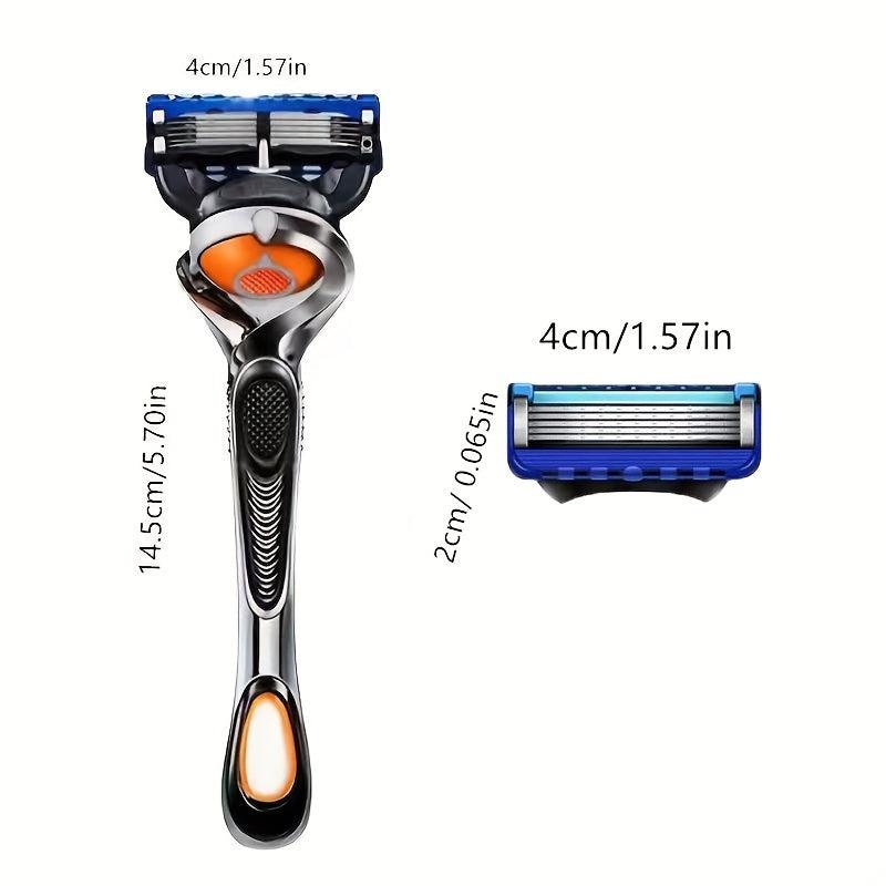 5-Layer Manual Safety Razor Set-Stainless Steel Blades-For Men & Women