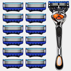 5-Layer Manual Safety Razor Set-Stainless Steel Blades-For Men & Women