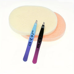 Gradient Letter Eyebrow Tweezers Precision Beauty Tool