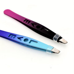 Gradient Letter Eyebrow Tweezers Precision Beauty Tool