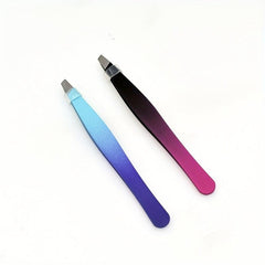 Gradient Letter Eyebrow Tweezers Precision Beauty Tool