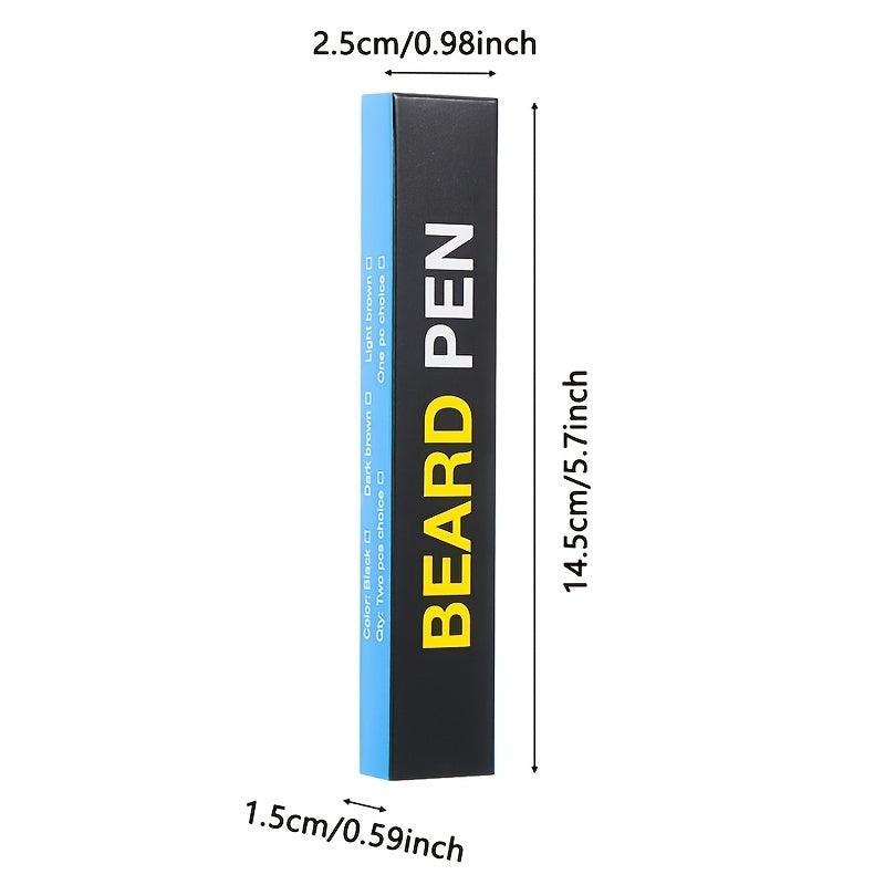 Men Beard Filling Pen Pencil Filler Facial Shaping Brown Coverage Enhancer
