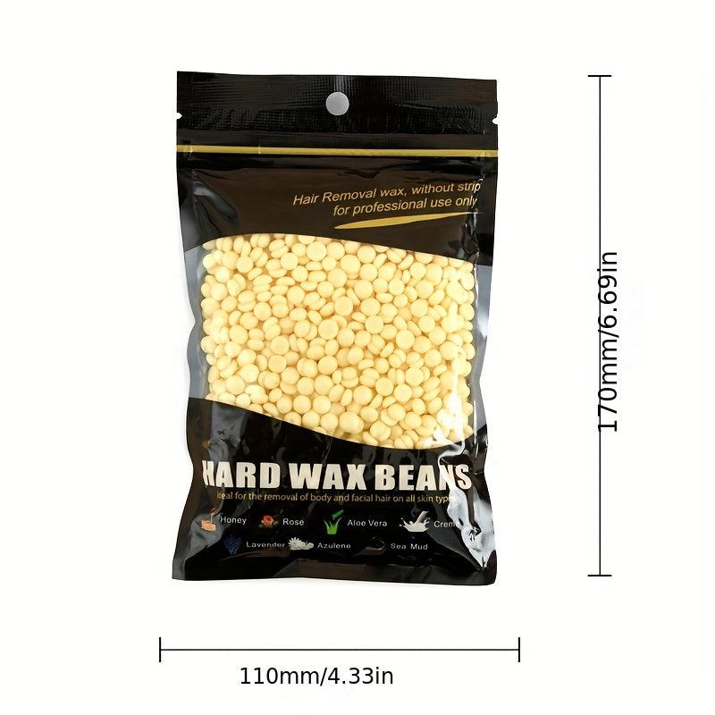 100g Hard Wax Hair Removal Beads - Painless Waxing for Face, Legs, Bikini