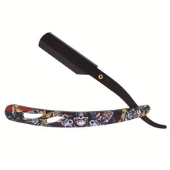 Professional Barber Straight Edge Razor Acrylic Handle Vintage Style