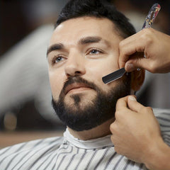 Professional Barber Straight Edge Razor Acrylic Handle Vintage Style