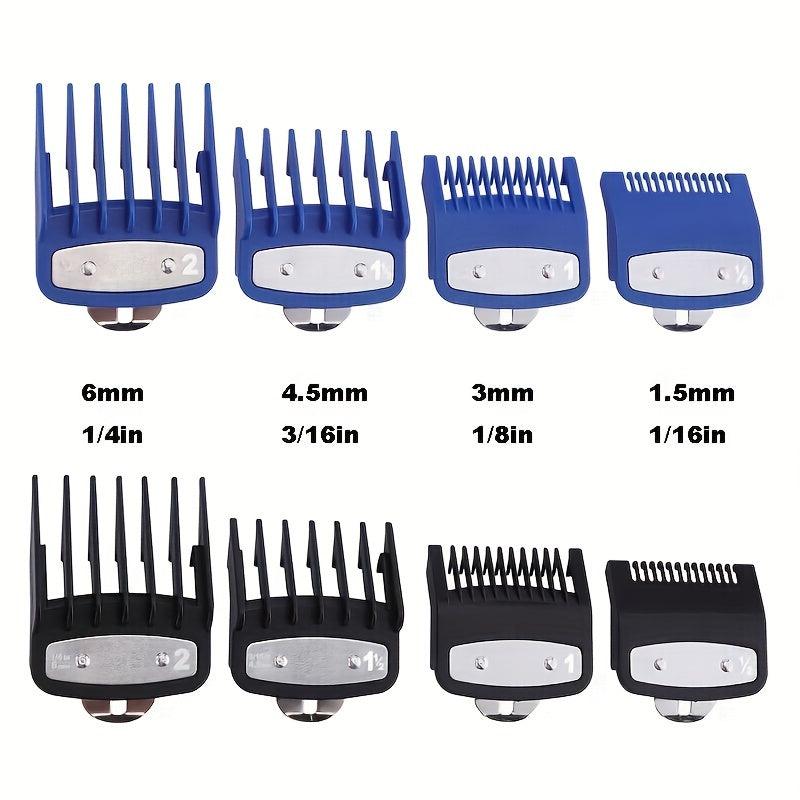 4pcs Clipper Guards Metal Clip for Wahl Clippers Full Size Universal Hair Clippe