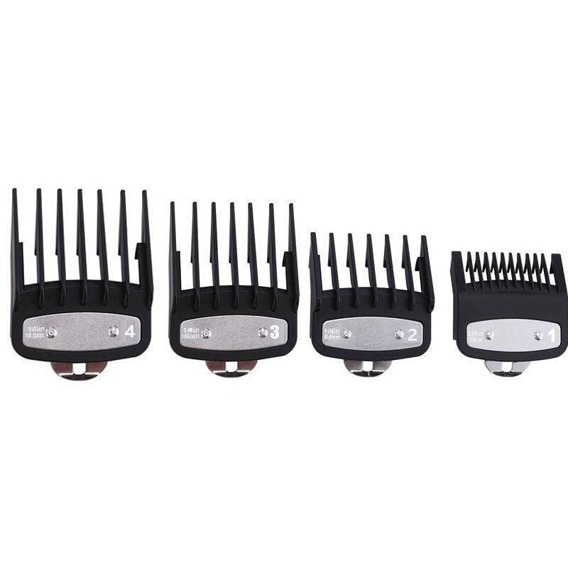 4pcs Clipper Guards Metal Clip for Wahl Clippers Full Size Universal Hair Clippe