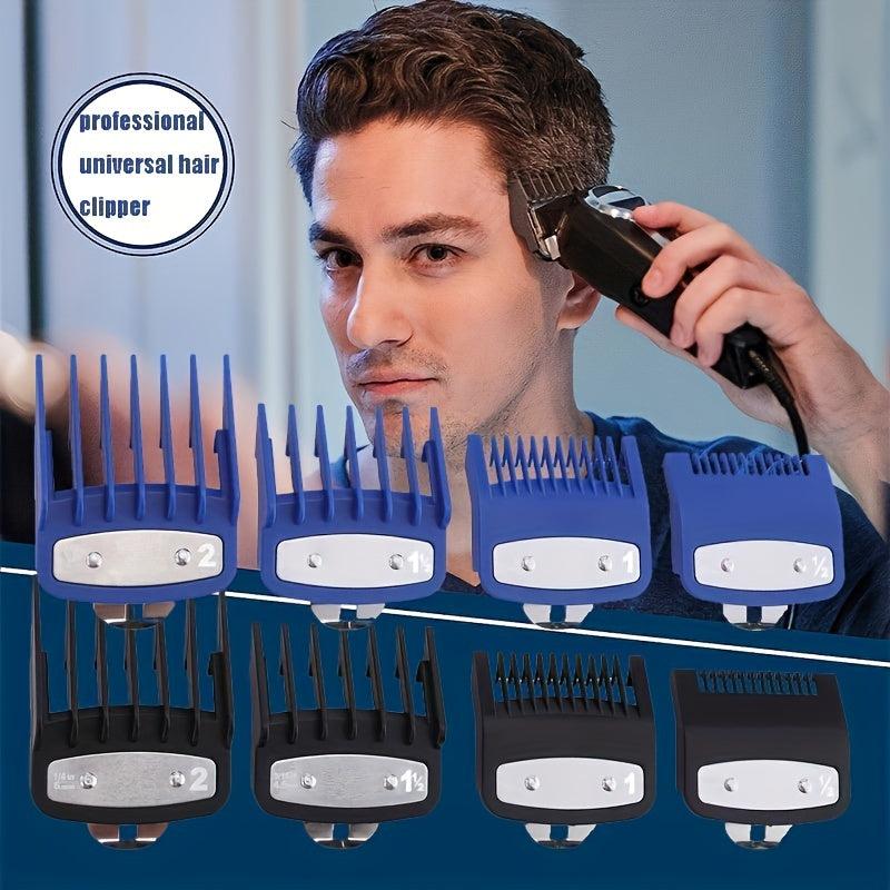 4pcs Clipper Guards Metal Clip for Wahl Clippers Full Size Universal Hair Clippe