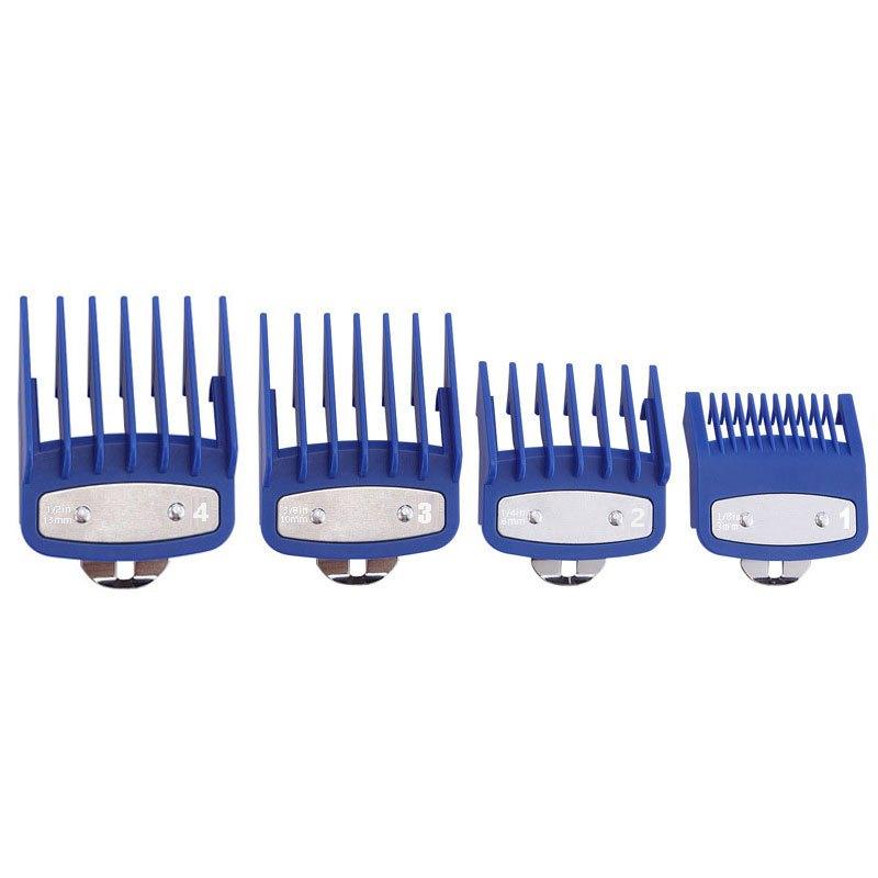 4pcs Clipper Guards Metal Clip for Wahl Clippers Full Size Universal Hair Clippe