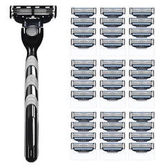 3-Layer Safety Razor Blades Set with Holder