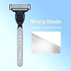 3-Layer Safety Razor Blades Set with Holder