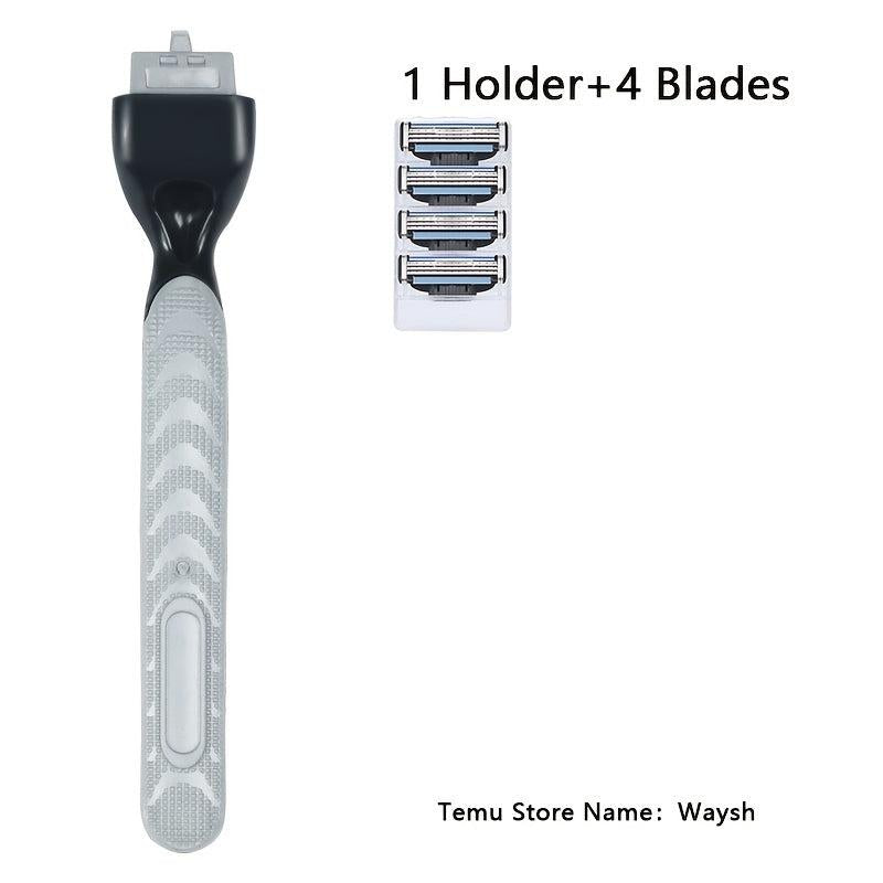 3-Layer Safety Razor Blades Set with Holder
