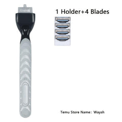 3-Layer Safety Razor Blades Set with Holder