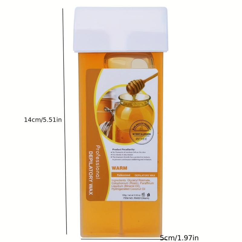 1pc 100g Body Hair Removal Wax Strips Roll On Cartridge Depilatory Wax