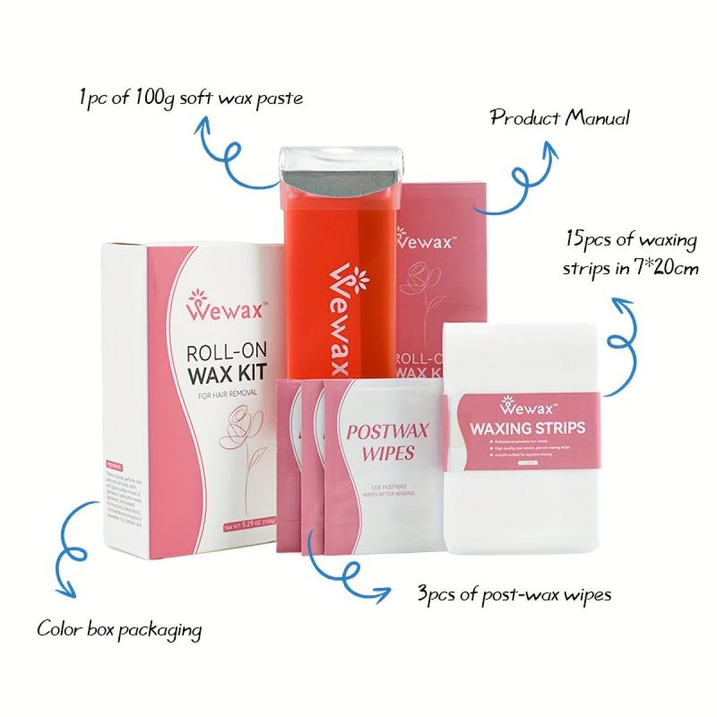 Roll On Wax Warmer Kit For Women & Men
