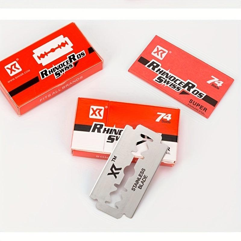 5 Double Edge Razor Blades for Men's Safety Razor Stainless Steel Shaving Blades