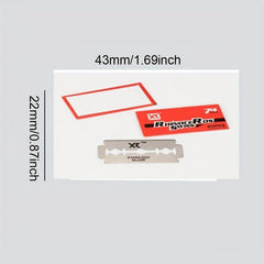 5 Double Edge Razor Blades for Men's Safety Razor Stainless Steel Shaving Blades