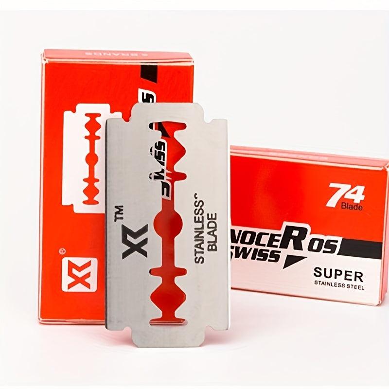 5 Double Edge Razor Blades for Men's Safety Razor Stainless Steel Shaving Blades