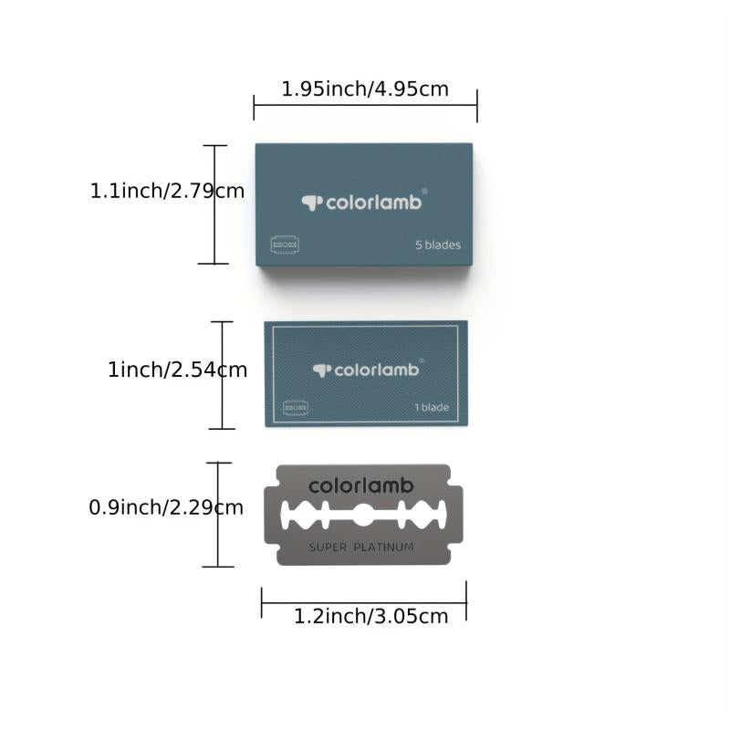 Platinum Double Edge Razor Blades - Sharp Stainless Steel Blades
