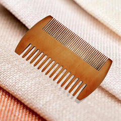 Natural Wood Hair Brush Comb For Men Beard Care Anti Static