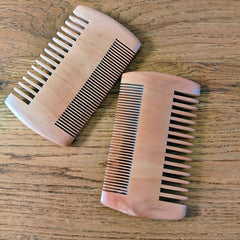 Natural Wood Hair Brush Comb For Men Beard Care Anti Static