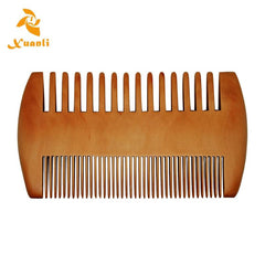 Natural Wood Hair Brush Comb For Men Beard Care Anti Static