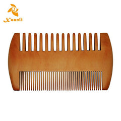 Natural Wood Hair Brush Comb For Men Beard Care Anti Static