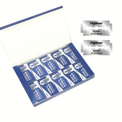 100 Count Double Edge Razor Blades for Men - Platinum Stainless Steel