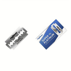 100 Count Double Edge Razor Blades for Men - Platinum Stainless Steel