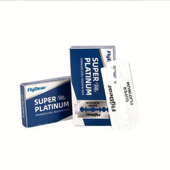 100 Count Double Edge Razor Blades for Men - Platinum Stainless Steel