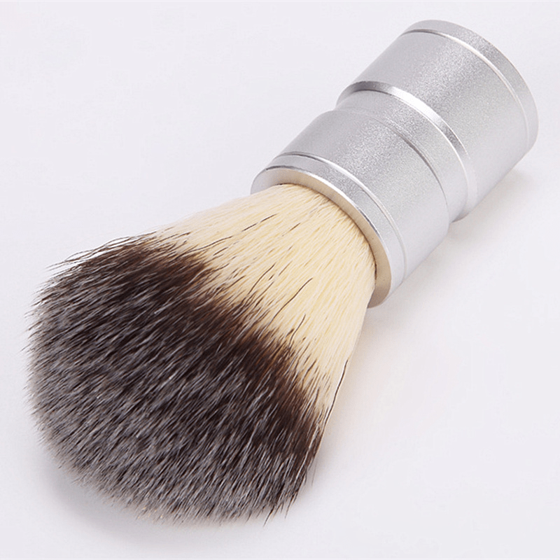 Professional Shaving Kit Nylon Hair Brush Stainless Steel Shaving Bowl