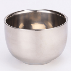 Professional Shaving Kit Nylon Hair Brush Stainless Steel Shaving Bowl
