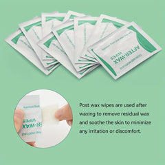 10 Pcs Wax Removal Wipes - Body Waxing Pre and Post Wax Remover