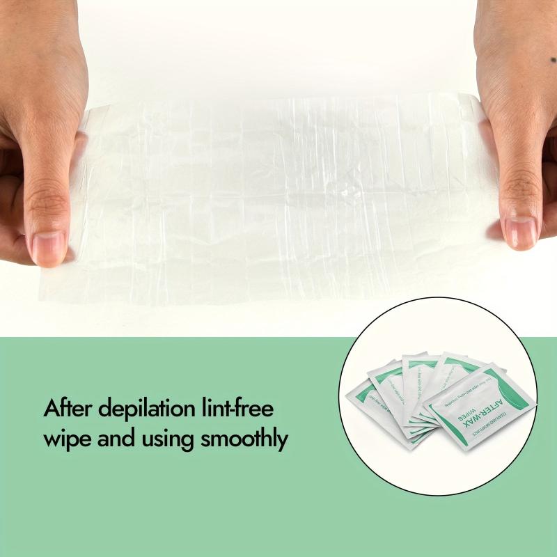 10 Pcs Wax Removal Wipes - Body Waxing Pre and Post Wax Remover