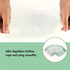 10 Pcs Wax Removal Wipes - Body Waxing Pre and Post Wax Remover
