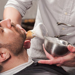 Men's 3-In-1 Shaving Brush Set with Stainless Steel Stand Holder