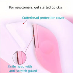 Portable Leaf Shaped Eyebrow Razor For Women Dermaplaning Tool