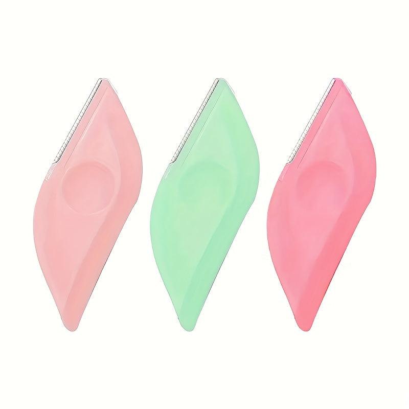 Portable Leaf Shaped Eyebrow Razor For Women Dermaplaning Tool