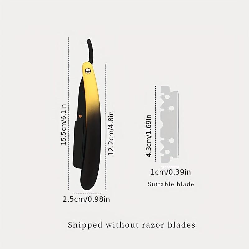 Foldable Hair Blade Barber Straight Razor Holder For Shaving