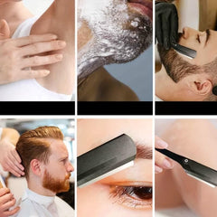 Foldable Hair Blade Barber Straight Razor Holder For Shaving