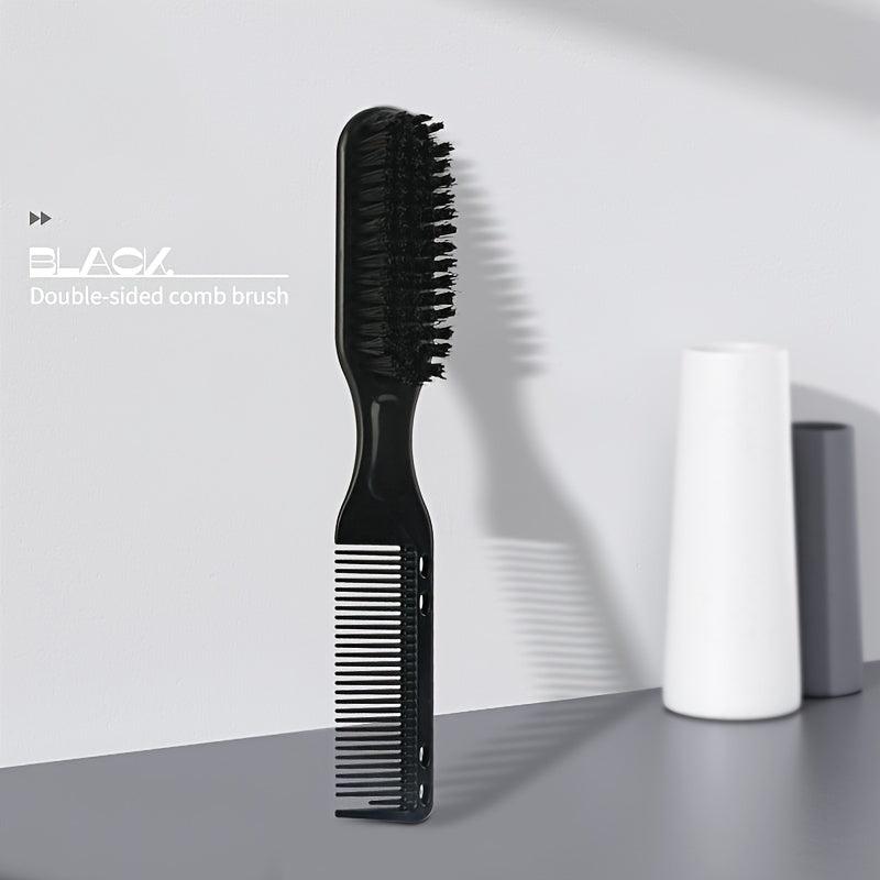 Men's Beard & Barber Comb Brush Portable Cleaning Brush