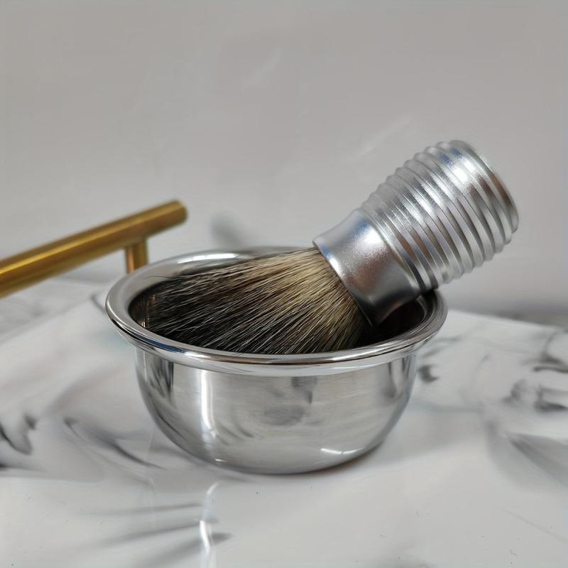 Soft Nylon Hair Shaving Brush with Metal Handle