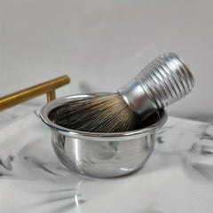 Soft Nylon Hair Shaving Brush with Metal Handle