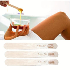 100PCS Wooden Wax Sticks Disposable Depilation Spatula