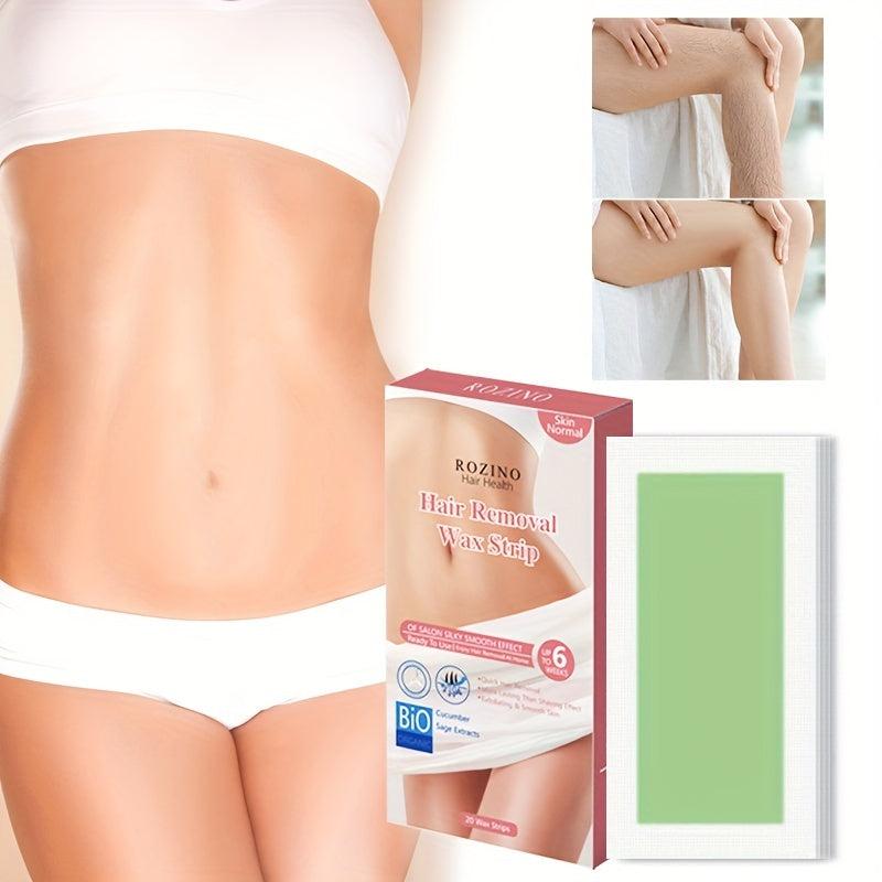 Body Wax Strips Gentle Waxing Kit for Hair Removal 20 Sheets
