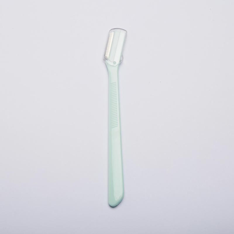 Stainless Steel Eyebrow Razor with Protective Cover