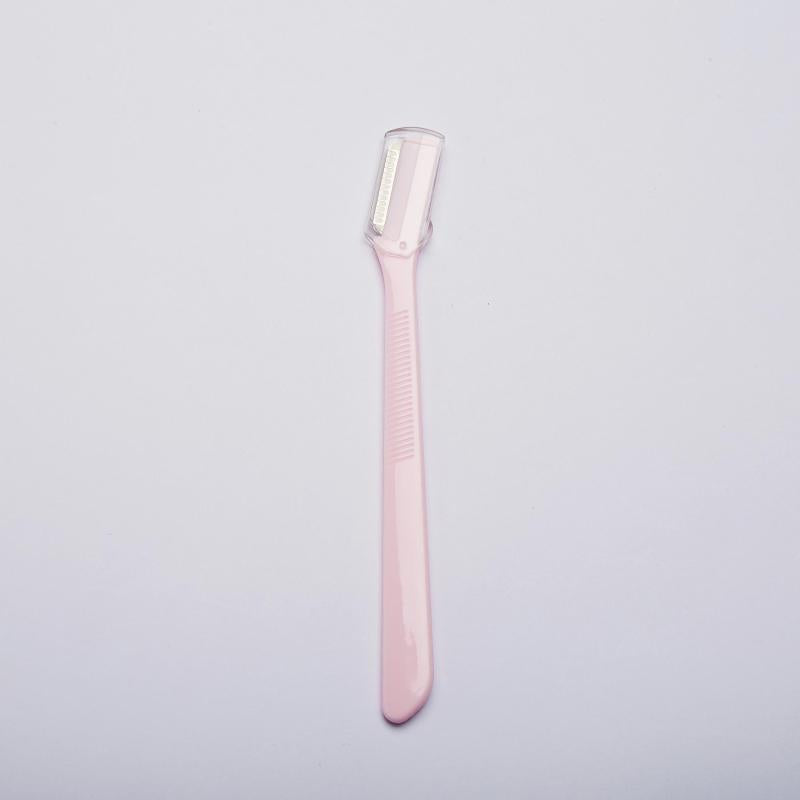 Stainless Steel Eyebrow Razor with Protective Cover