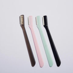 Stainless Steel Eyebrow Razor with Protective Cover