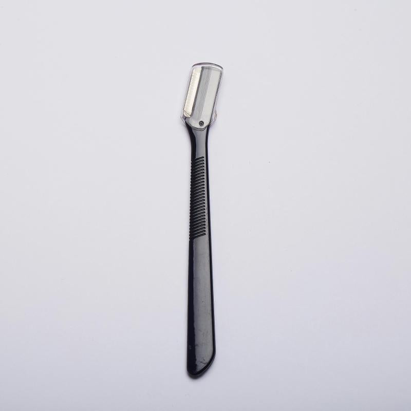 Stainless Steel Eyebrow Razor with Protective Cover